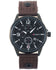 reloj para hombre curren cafe piel sintetica